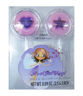 Glitzy Girl 'Its a Girl Thing' Purple Lollipop Lip Gloss / Favors (2ct)