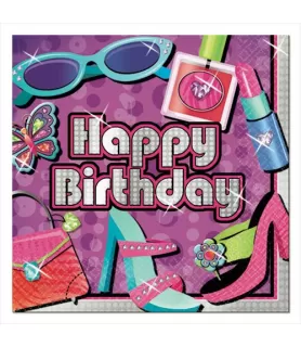 Glitzy Girl Lunch Napkins (16ct)