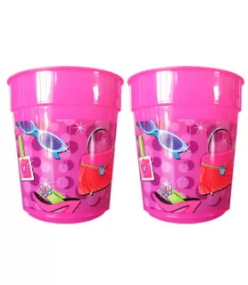 Glitzy Girl Reusable Keepsake Cups (2ct)