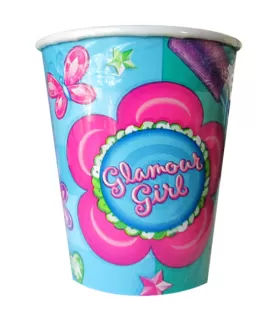 Glamour Girl 9oz Paper Cups (8ct)
