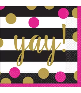 Graduation 'Gold Confetti' Small Napkins (36ct)