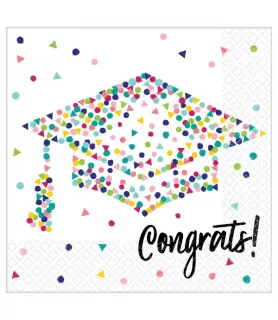 Graduation 'Yay Grad!' Lunch Napkins (36ct)
