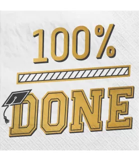 Graduation 'The Best Is Yet To Come' Foil Lunch Napkins 3ply (16ct)