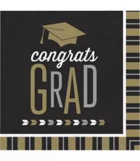 Graduation 'Glitzy Grad' Lunch Napkins (16ct)