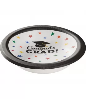 Graduation 'Congrats Grad' 20oz Paper Bowls (8ct)