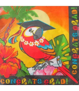 Graduation 'Grad in Paradise' Lunch Napkins (16ct)