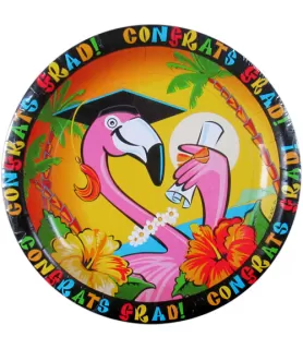 Graduation 'Grad in Paradise' Small Paper Plates (8ct)
