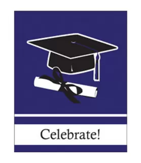 Graduation Purple School Colors Invitations w/ Envelopes (25ct)