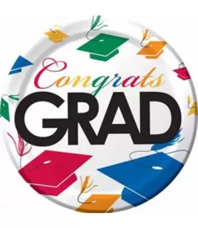 Graduation 'Graduation Toss' Small Paper Plates (8ct)