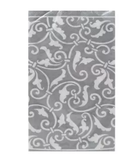 Silver Ornamental Scroll Guest Napkins (16ct)