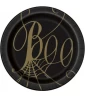 Halloween 'Black and Gold Spider Web' Small Paper Plates (8ct) Halloween 'Black and Gold Spider Web' Small Paper Plates (8ct)
