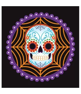Halloween 'Day of the Dead' Plastic Table Cover (1ct)