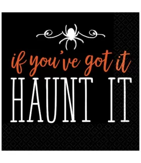 Halloween 'Haunt It' Small Napkins (16ct)