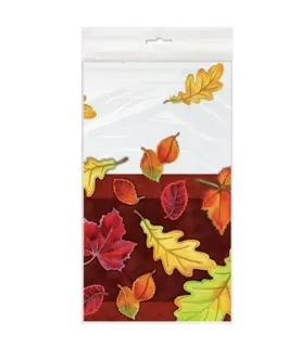 Halloween 'Crisp Leaves' Plastic Table Cover (1ct)