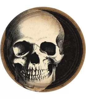 Halloween 'Boneyard' Small Paper Plates (12ct)