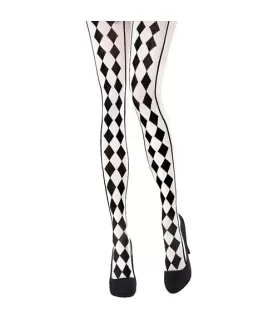 Halloween Harlequin Stripes Adult Tights (1 pair)