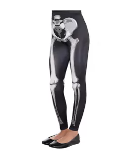 Halloween 'Black and Bone' Skeleton Child Leggings (1 pair)