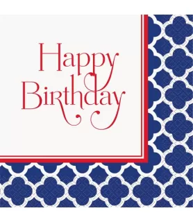 Hamptons Quatrefoil Lunch Napkins (16ct)