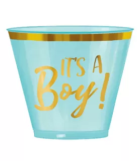 Baby Shower 'Hello World Boy' 9oz Plastic Tumblers (30ct)