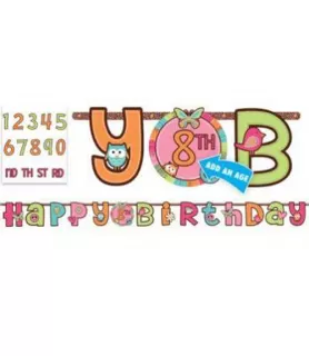 Hippie Chick Jumbo Letter Banner Kit (1ct)