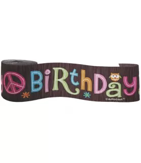 Hippie Chick Crepe Paper Streamer (30ft)