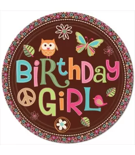 Hippie Chick Large Paper Plates (8ct)