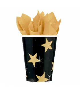 Hollywood 'Star Attraction' 9oz Paper Cups (8ct)