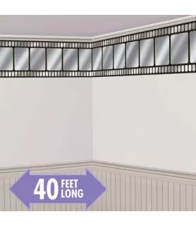 Hollywood Metallic Film Border Roll Decoration (40ft)