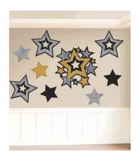 Hollywood Stars Cutout Decorations (30pc)
