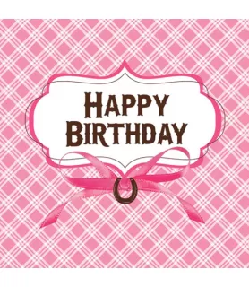 Heart My Horse Happy Birthday Lunch Napkins (16ct)
