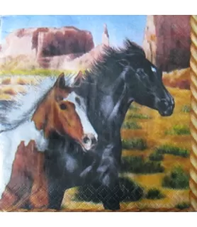 Running Horses Small Napkins (16ct)