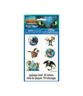 How to Train Your Dragon 3 'Hidden World' Temporary Tattoos (4 sheets)
