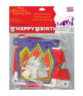 Hunchback of Notre Dame Vintage 1996 Happy Birthday Banner (1ct) 