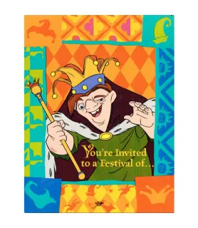 Hunchback of Notre Dame Vintage 1996 Invitations w/ Envelopes (8ct)