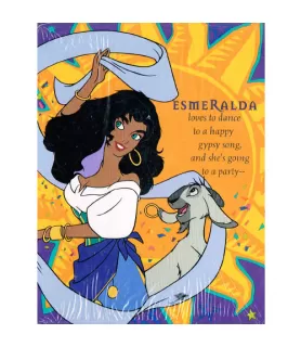 Hunchback of Notre Dame Vintage 1996 Yellow Invitations w/ Envelopes (8ct)