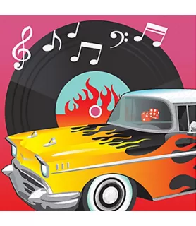 I Love Rock and Roll 'Classic 50s' Lunch Napkins (16ct)