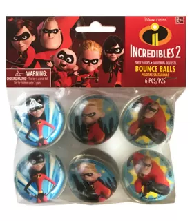 Incredibles 2 Bounce Balls / Favors (6ct)