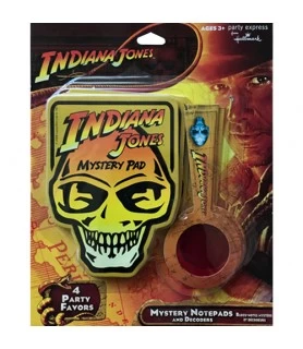 Indiana Jones 'Kingdom of the Crystal Skull' Mystery Notepads and Decoders / Favors (4ct)