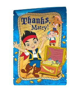 Jake & The Never Land Pirates Thank You Notes w/ Envelopes (8ct)*