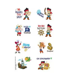 Jake & the Never Land Pirates Temporary Tattoos (1 sheet)