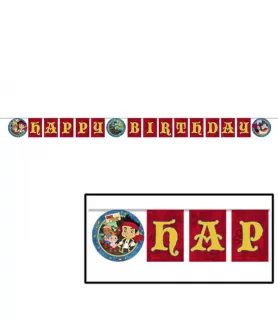 Jake & the Never Land Pirates Happy Birthday Banner (1ct)