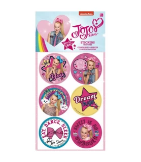 JoJo Siwa Pink Stickers (4 sheets)