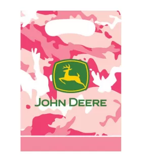 John Deere Pink Camouflage Favor Bags (8ct)
