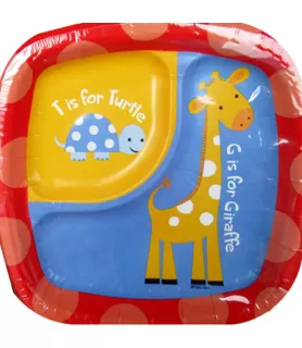 Jungle Animals 'Safari Party' Small Paper Pocket Plates (8ct)