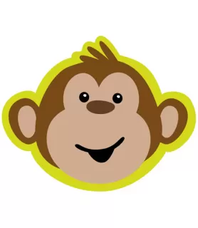 Jungle Animals 'Monkeyin Around' Invitations w/ Envelopes (8ct)