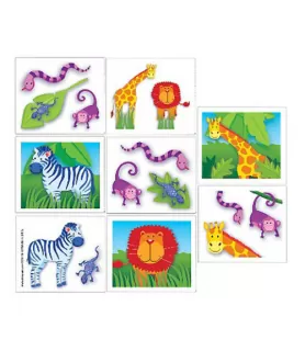 Jungle Animals Tattoos (16ct)