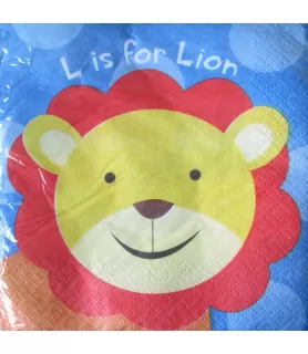 Jungle Animals 'Safari Party' Small Napkins (16ct)