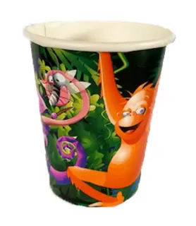 Jungle Animals 'Rainforest Romp' 9oz Paper Cups (8ct)