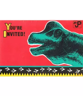 Jurassic Park Vintage 1992 Invitations w/ Envelopes (8ct)