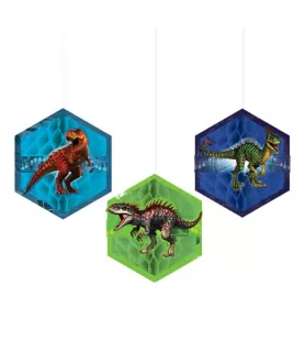 Jurassic World 'Dino Hybrid' Honeycomb Decorations (3ct)